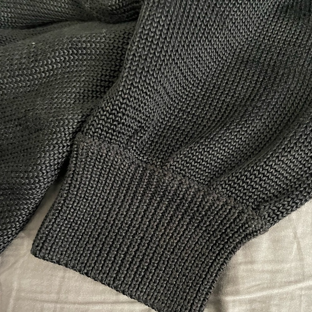 Michael Kors Black Chunky Knit Button Down Cardigan Sweater NWOT - Picture 9 of 12